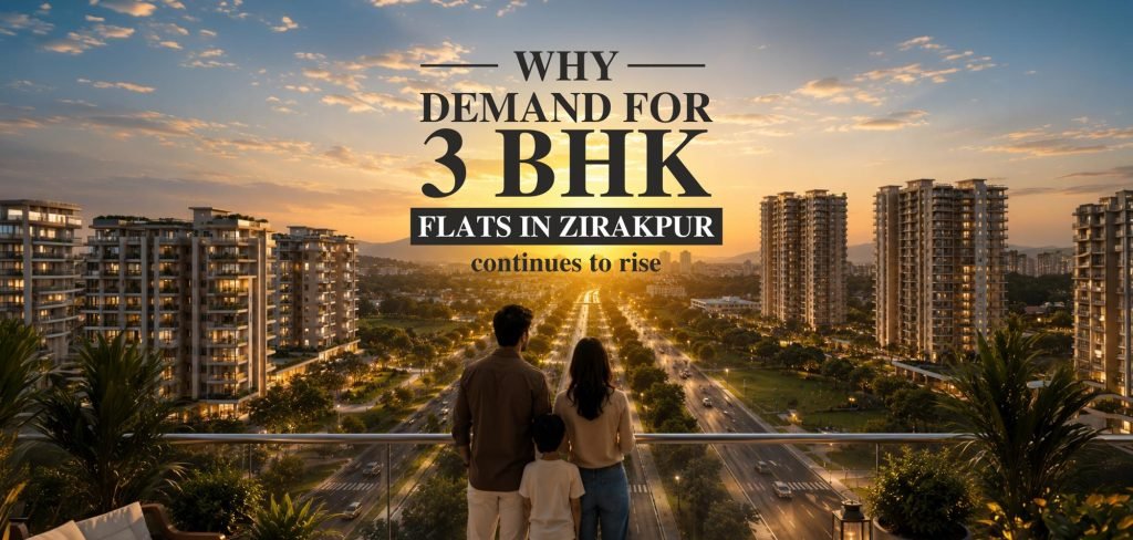 Why Demand for 3 BHK Flats in Zirakpur Continues to Rise